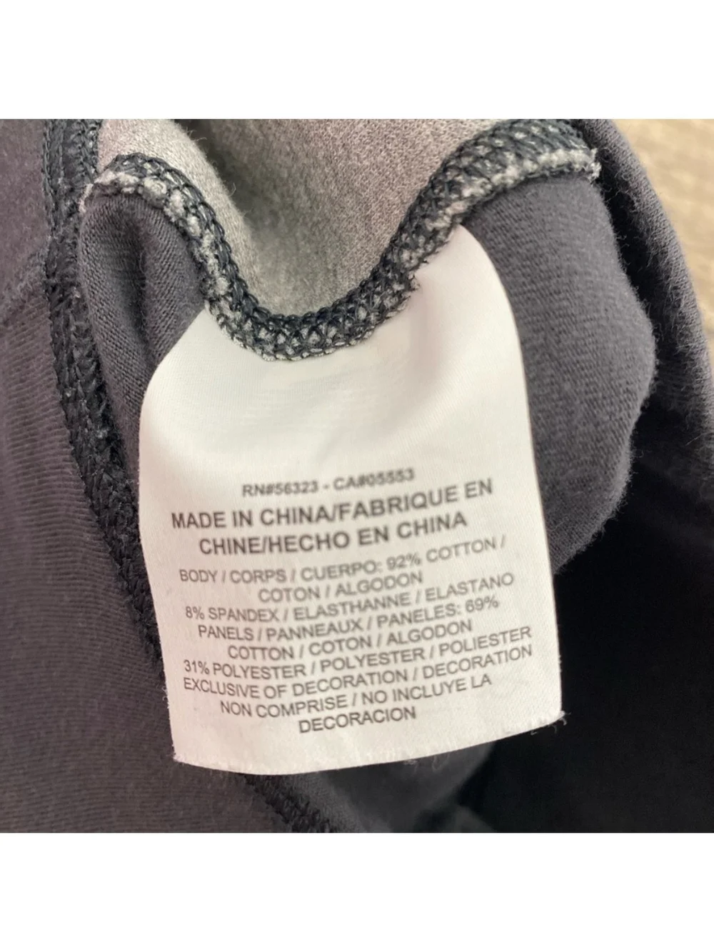 Nike Kids Gray and Black Colorblock Leggings